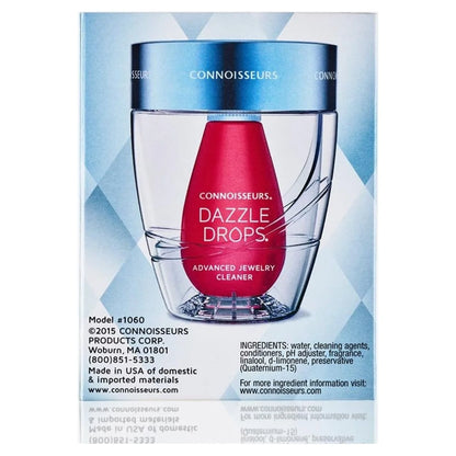 Dazzle Drops Advanced Jewelry Cleaner Kit for Gold, Platinum, Diamonds, and Gemstones